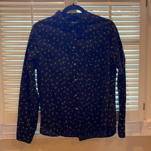 Madewell, black, long sleeve, shirt, large